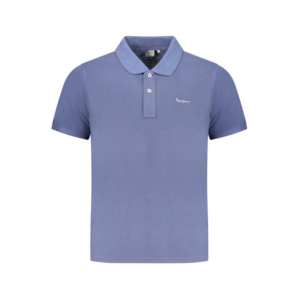 Pepe Jeans Men's Blue Organic Cotton Polo Shirt