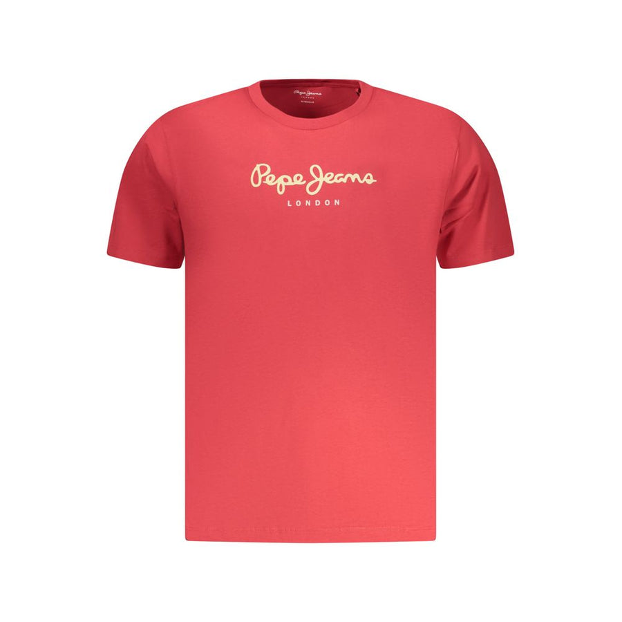 Pepe Jeans Men's Rosso Cotton T-Shirt