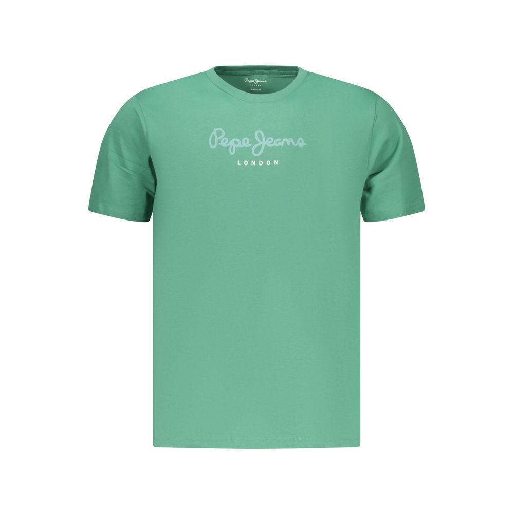 Men's Pepe Jeans Green Cotton T-Shirt