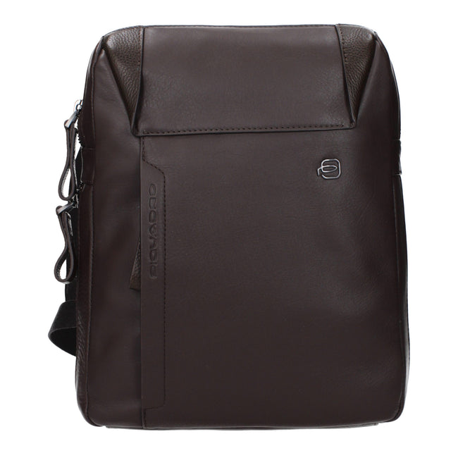 Piquadro Braune Leder Umhängetasche