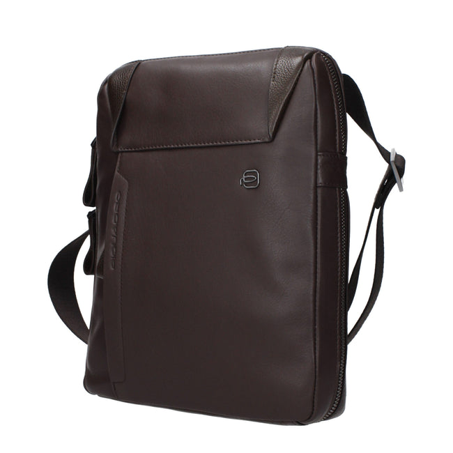 Piquadro Braune Leder Umhängetasche