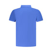 Norway 1963 Blaues Baumwoll-Poloshirt für Herren