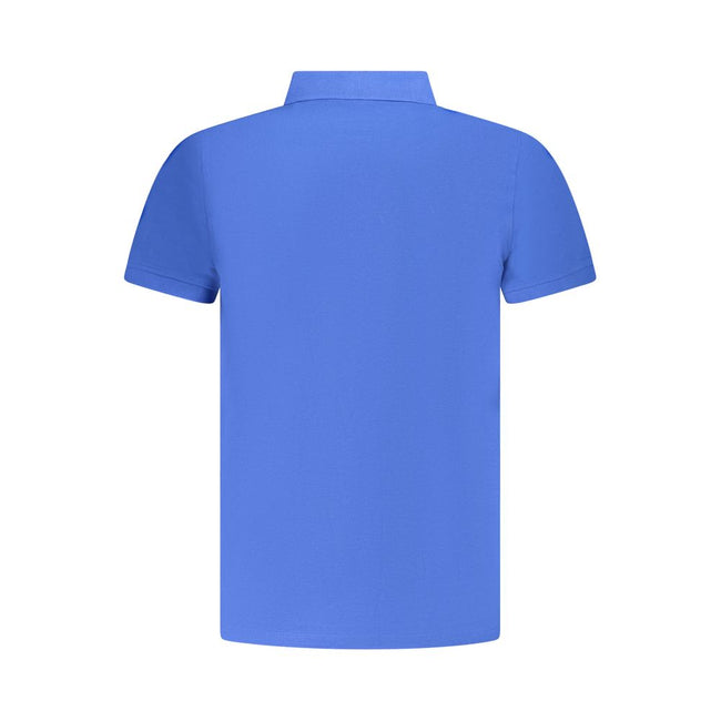 Norway 1963 Blaues Baumwoll-Poloshirt für Herren