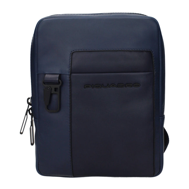 Piquadro Blaue Leder Umhängetasche