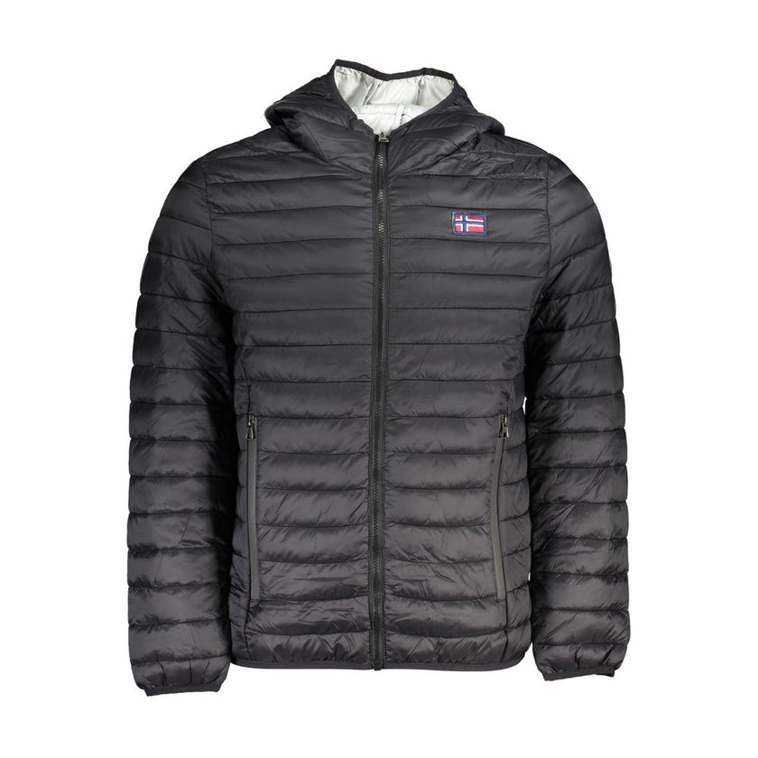Norway 1963 Schwarze Herrenjacke aus Polyamid