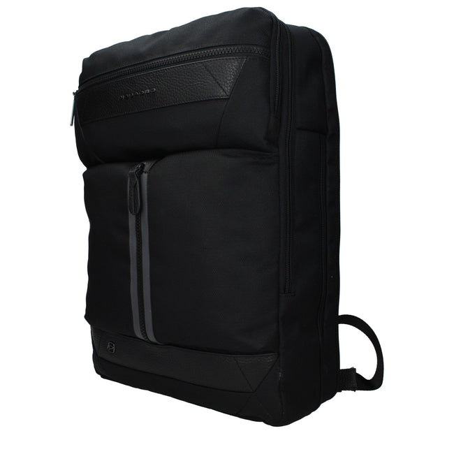 Piquadro Schwarzer Rucksack aus Stoff
