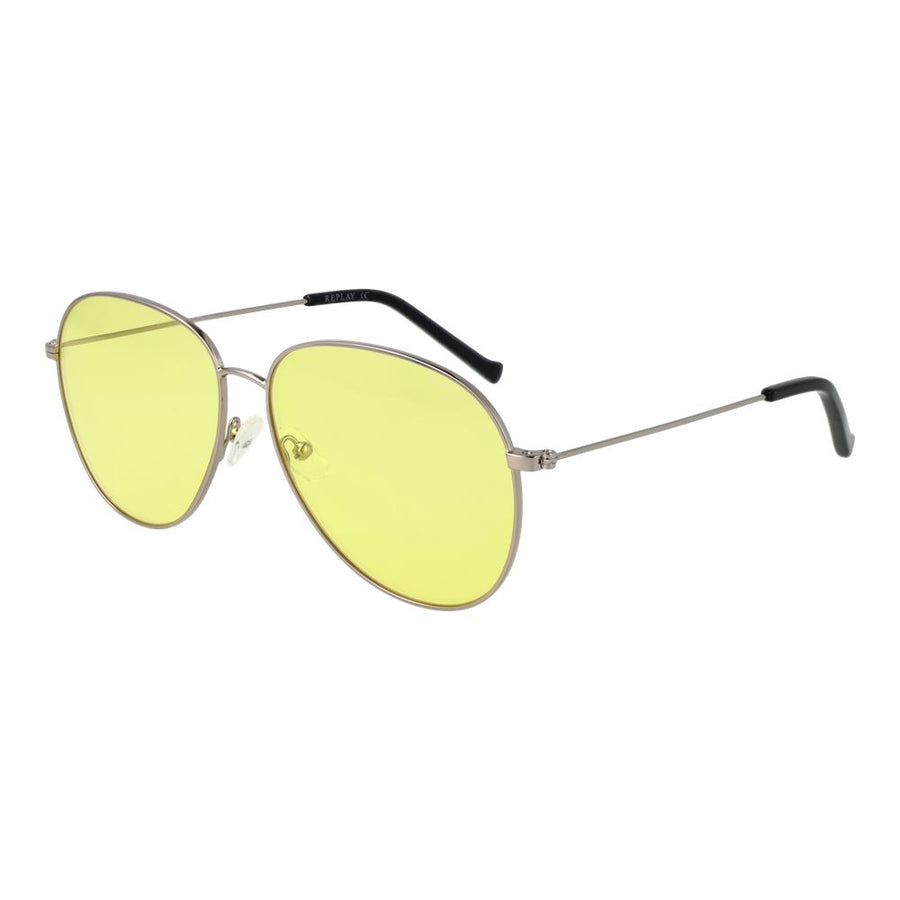 Replay Sonnenbrille aus silbernem Metall