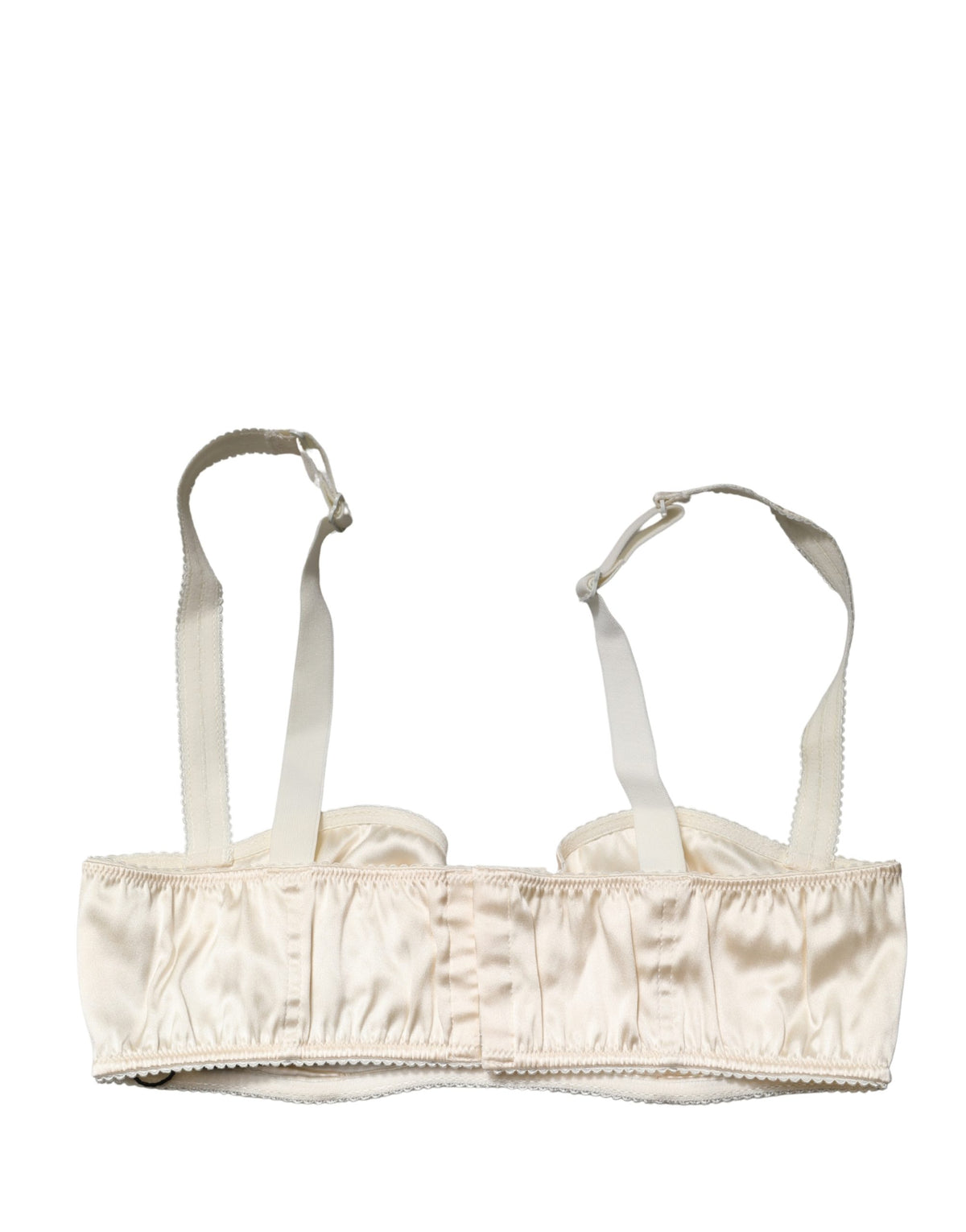 Dolce & Gabbana Off White Semi-Pad Underwired Balconette Bra Lingerie