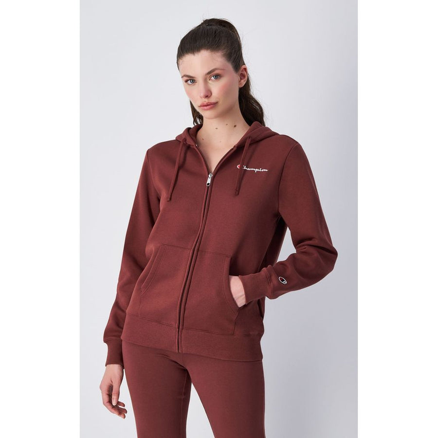 Champion Burgunderrotes Baumwoll-Sweatshirt