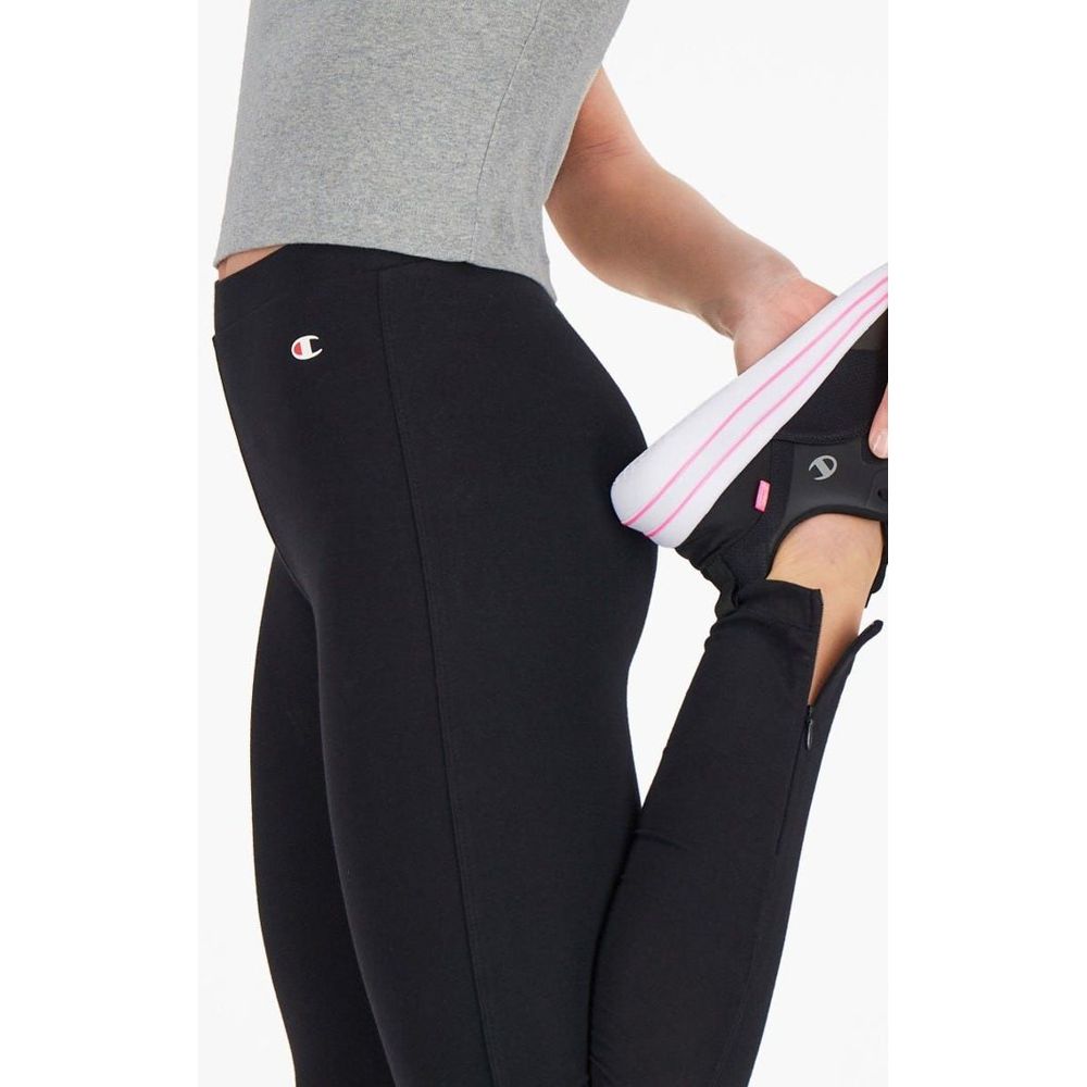 Champion Schwarze Baumwoll-Leggings
