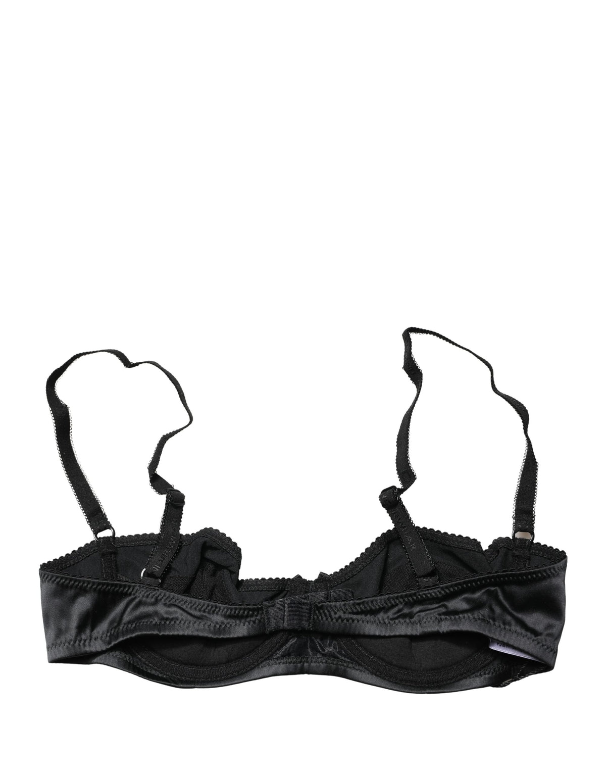 Dolce & Gabbana Schwarzer Halb-Wattierter Bügel-Balkonette-BH Unterwäsche