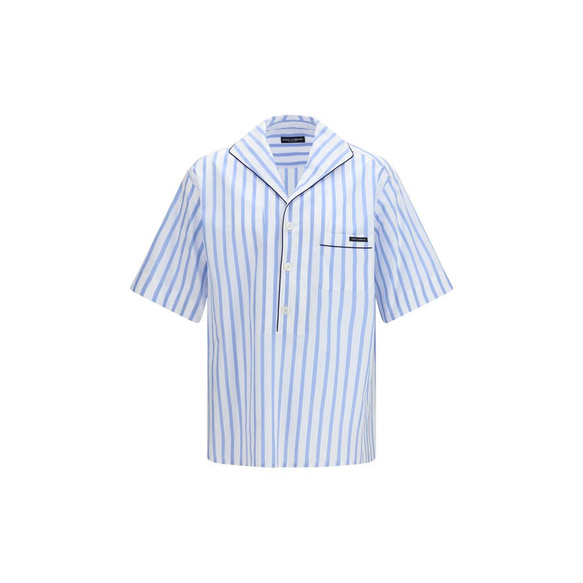 Dolce & Gabbana Mehrfarbiges Hemd aus Baumwolle mit Muster