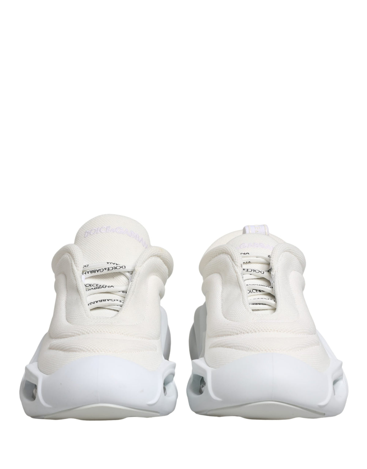 Dolce & Gabbana White Slip-On Wave Low-Top Sneakers Shoes