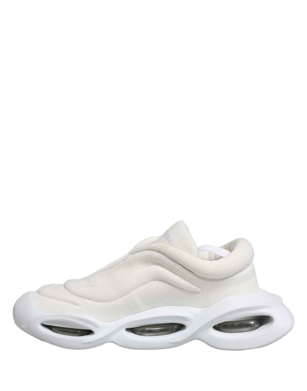 Dolce & Gabbana White Slip-On Wave Low-Top Sneakers Shoes