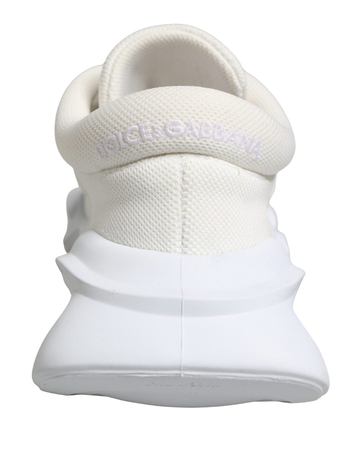 Dolce & Gabbana White Slip-On Wave Low-Top Sneakers Shoes