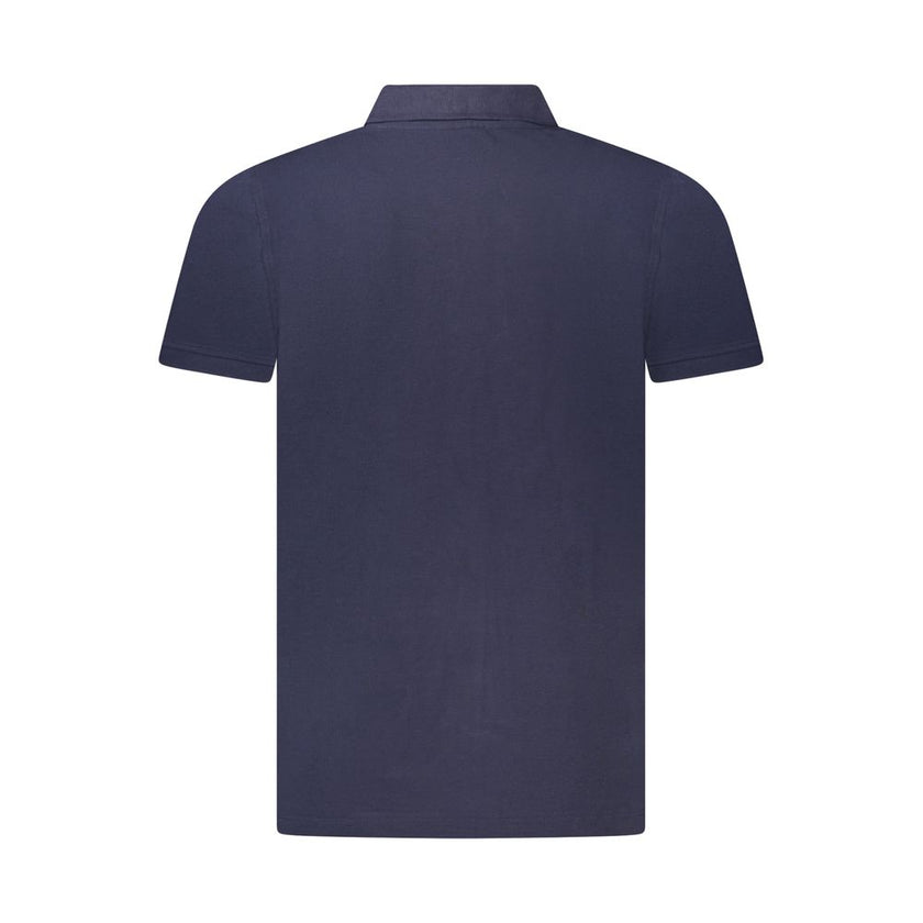 Norway 1963 Blaues Baumwoll-Poloshirt für Herren