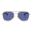 David Beckham Graue Sonnenbrille aus Metall
