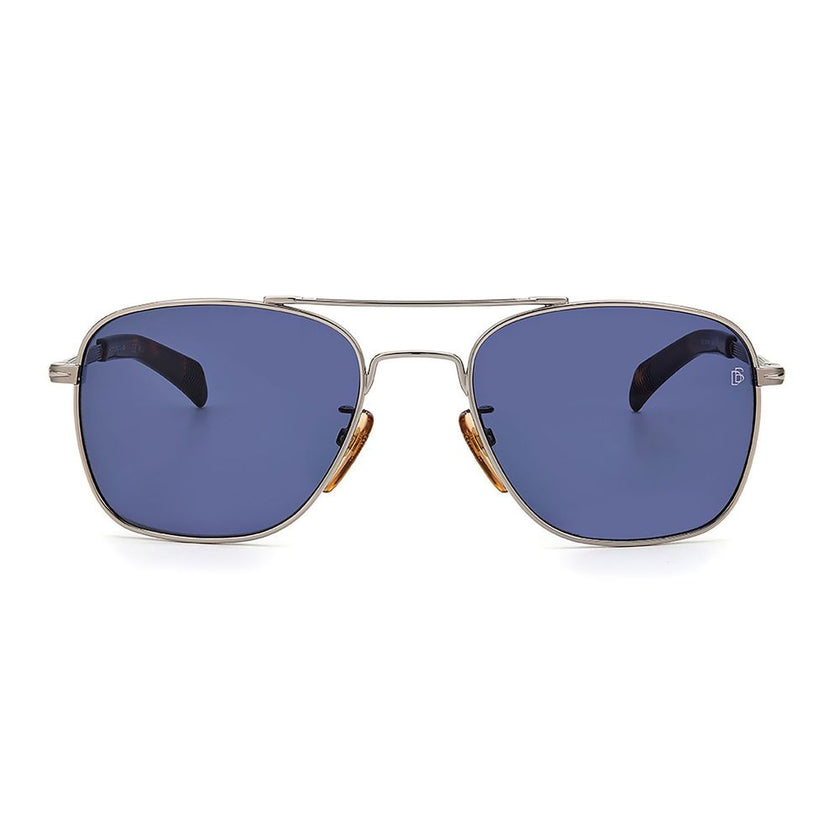 David Beckham Graue Sonnenbrille aus Metall