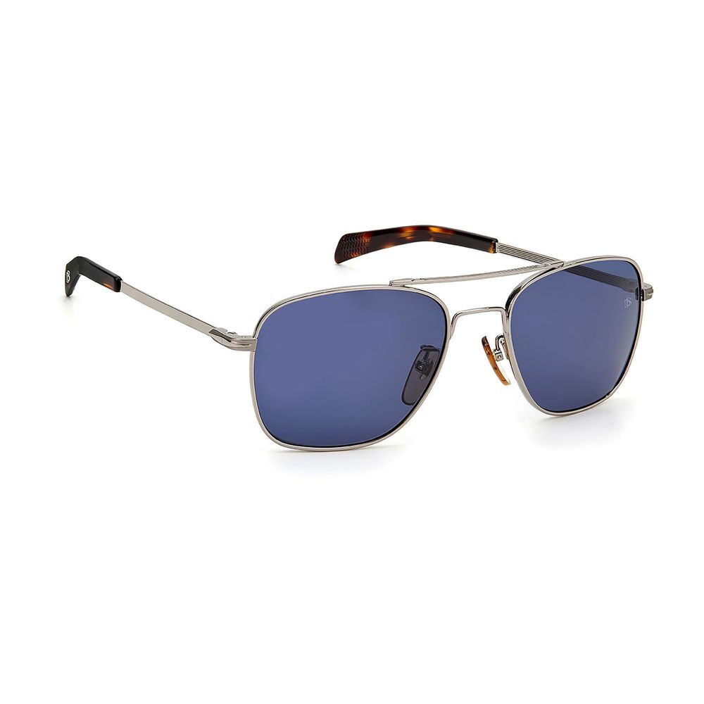 David Beckham Graue Sonnenbrille aus Metall