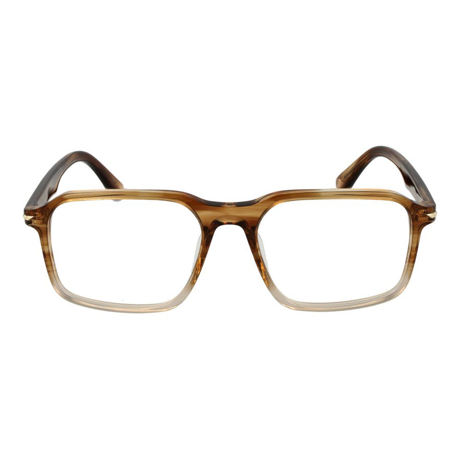 Police glasses frame made of brown cellulose acetate