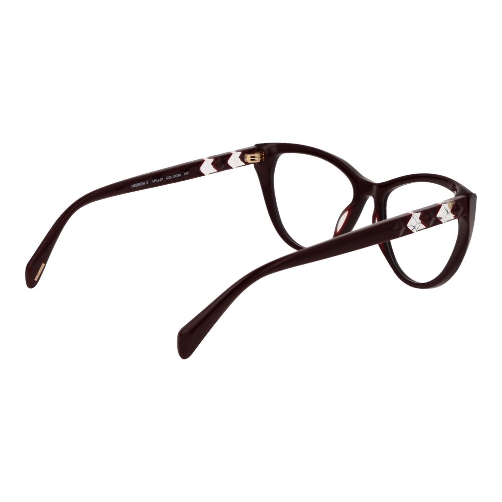 Police Burgunderfarbene Kunststoffbrille (Fassung)