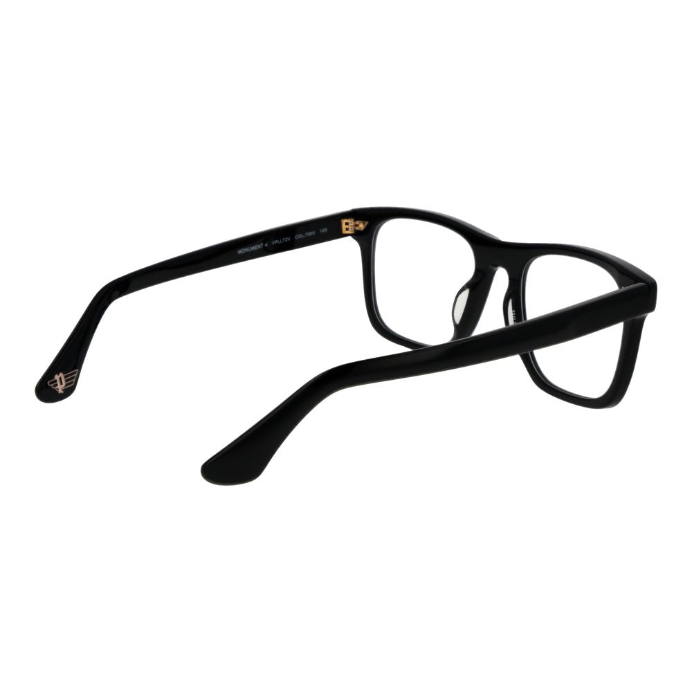 Police Brille mit schwarzen Cellulose-Acetat-Gestellen