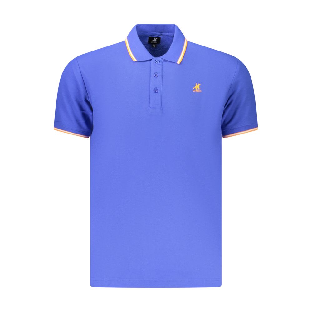 U.S. Grand Polo Blaues Baumwoll-Poloshirt für Herren
