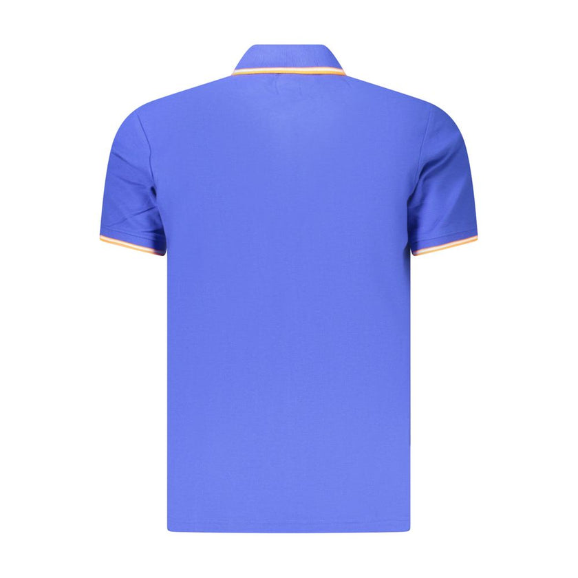 U.S. Grand Polo Blaues Baumwoll-Poloshirt für Herren