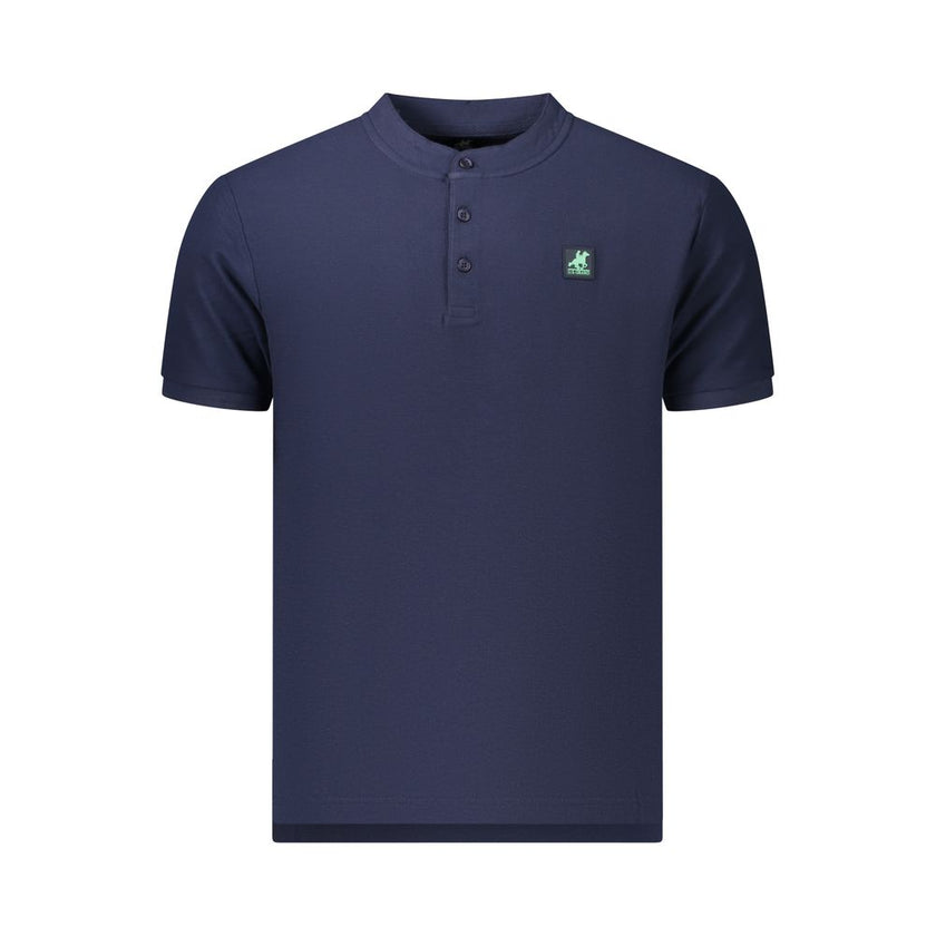 U.S. Grand Polo Blaues Baumwoll-Poloshirt für Herren