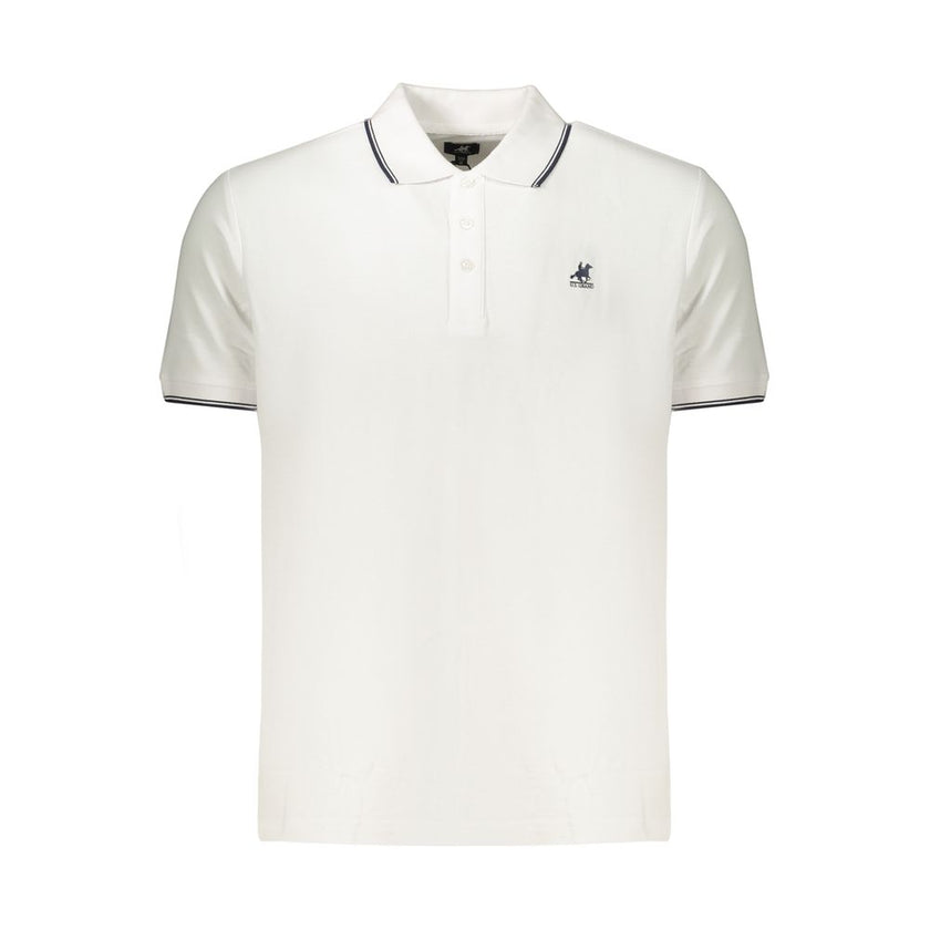 U.S. Grand Polo Weißes Herren-Poloshirt aus Baumwolle