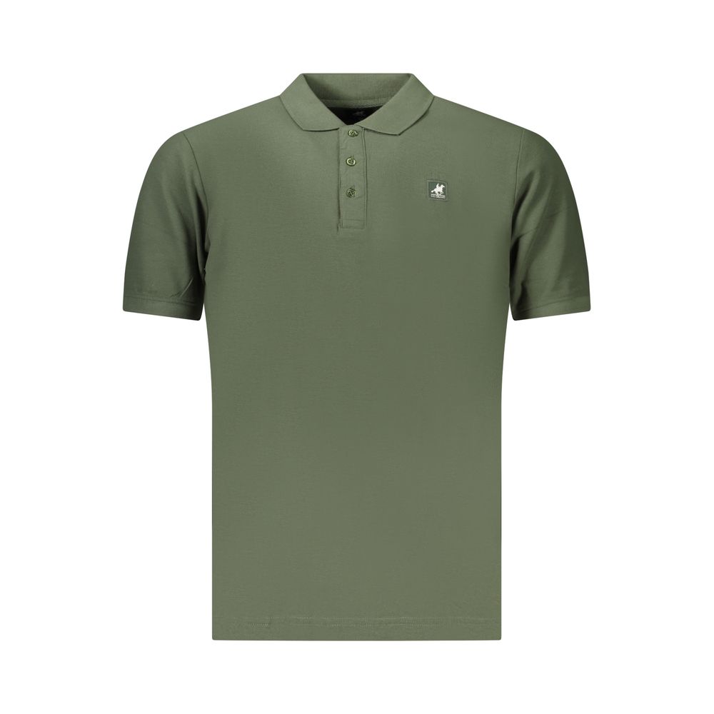 U.S. Grand Polo Grünes Herren-Poloshirt aus Baumwolle