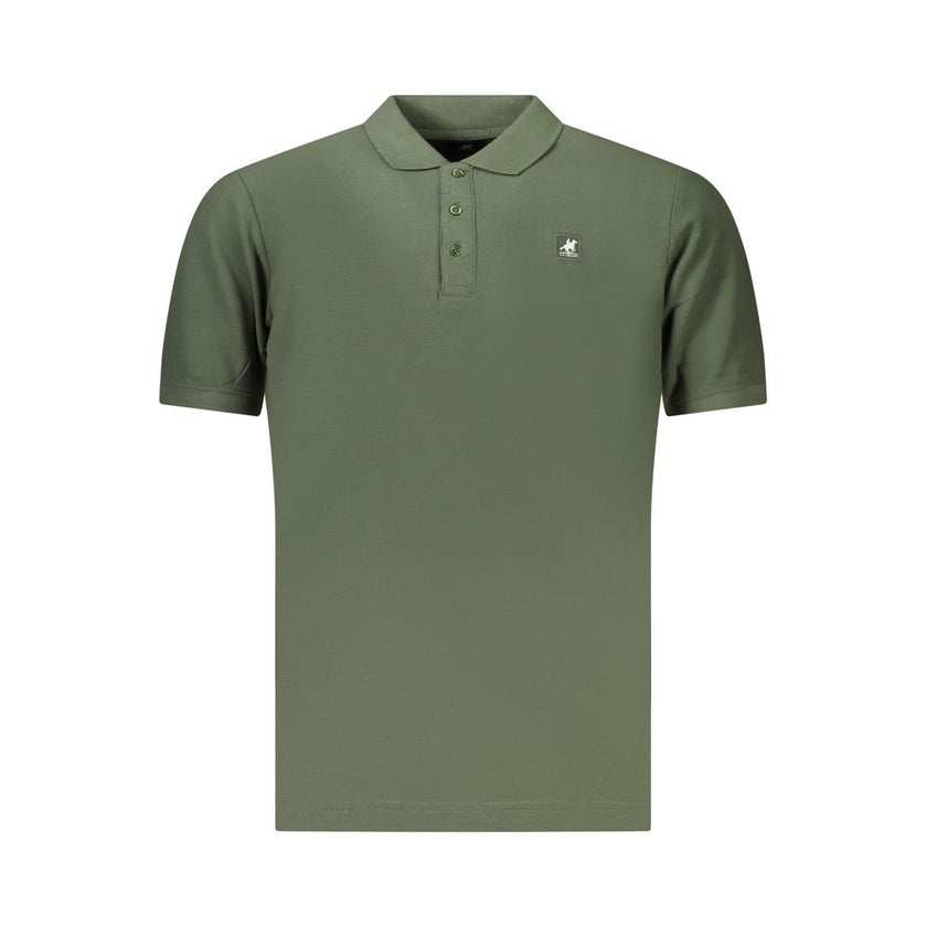 U.S. Grand Polo Grünes Herren-Poloshirt aus Baumwolle