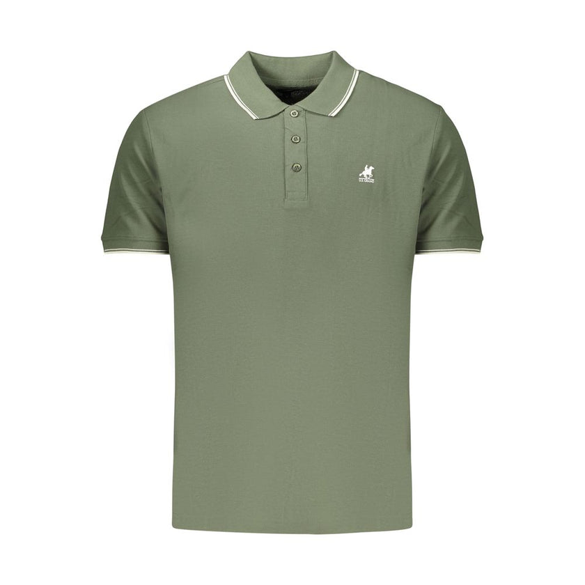U.S. Grand Polo Grünes Herren-Poloshirt aus Baumwolle