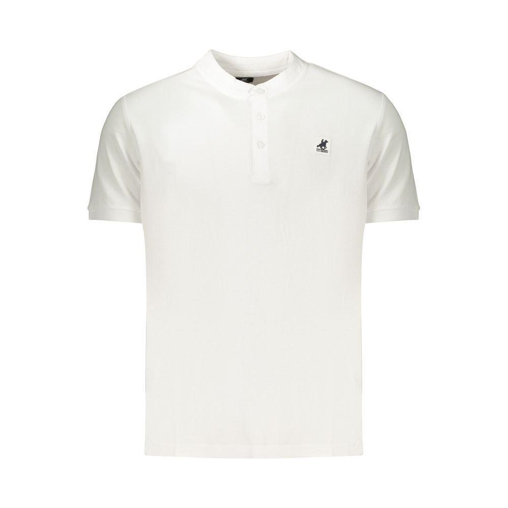 U.S. Grand Polo Weißes Herren-Poloshirt aus Baumwolle