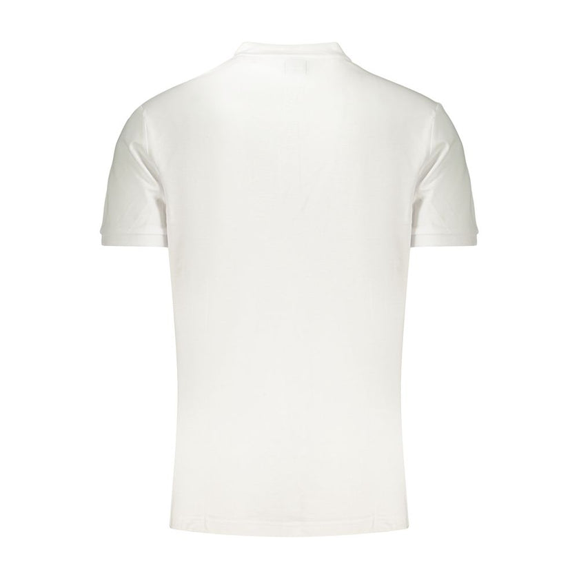 U.S. Grand Polo Weißes Herren-Poloshirt aus Baumwolle