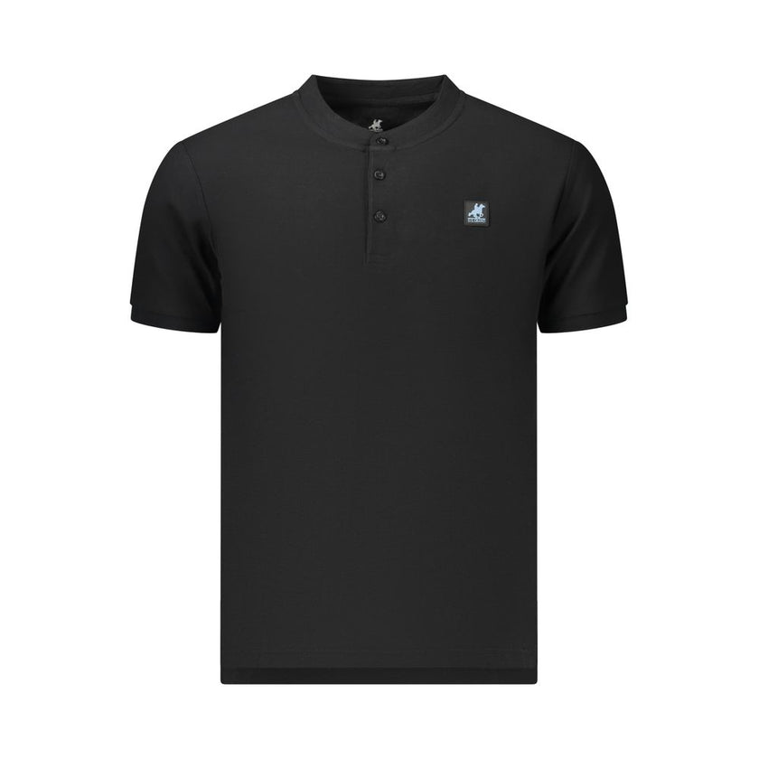U.S. Grand Polo Schwarzes Herren-Poloshirt aus Baumwolle