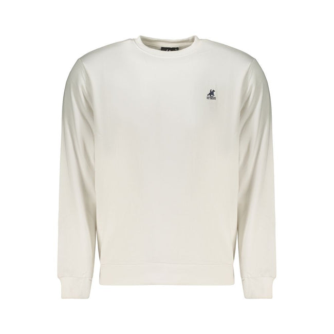 U.S. Grand Polo Weißes Herren-Sweatshirt aus Baumwolle