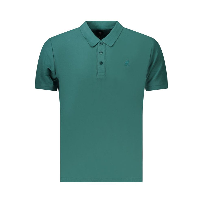 U.S. Grand Polo Grünes Herren-Poloshirt aus Baumwolle
