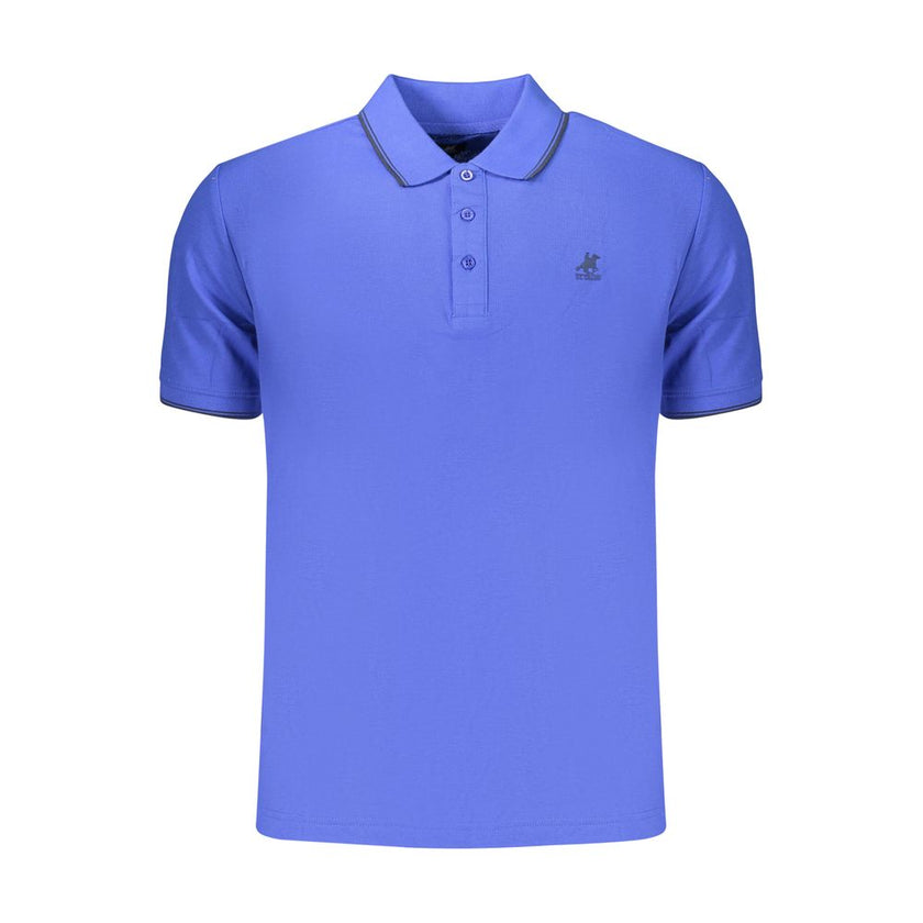 U.S. Grand Polo Blaues Baumwoll-Poloshirt für Herren