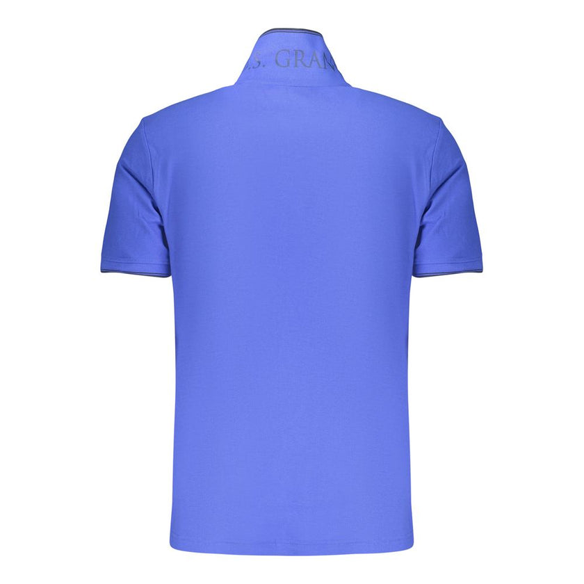 U.S. Grand Polo Blaues Baumwoll-Poloshirt für Herren