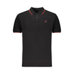 U.S. Grand Polo Schwarzes Baumwoll-Poloshirt für Herren