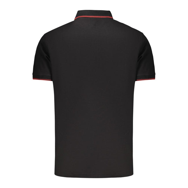 U.S. Grand Polo Schwarzes Baumwoll-Poloshirt für Herren