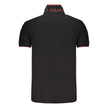 U.S. Grand Polo Schwarzes Baumwoll-Poloshirt für Herren