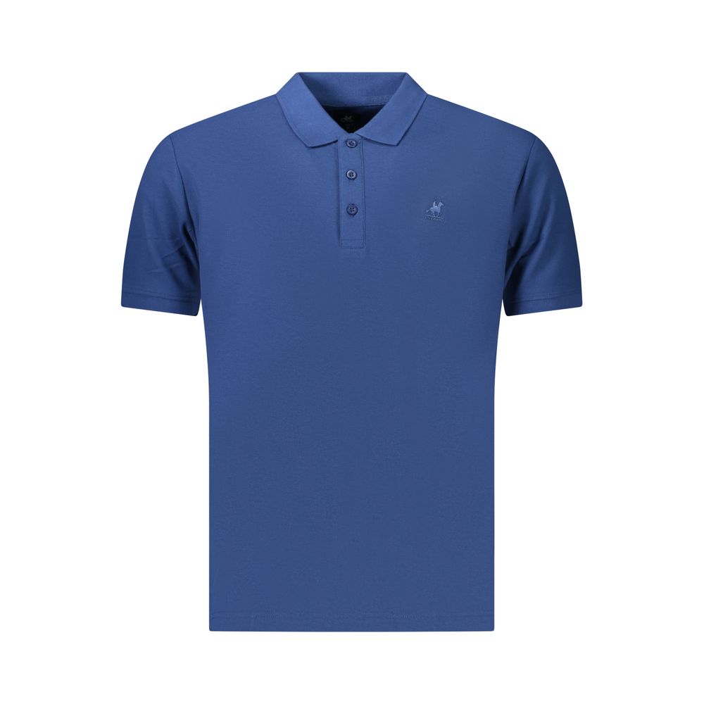 U.S. Grand Polo Blaues Baumwoll-Poloshirt für Herren