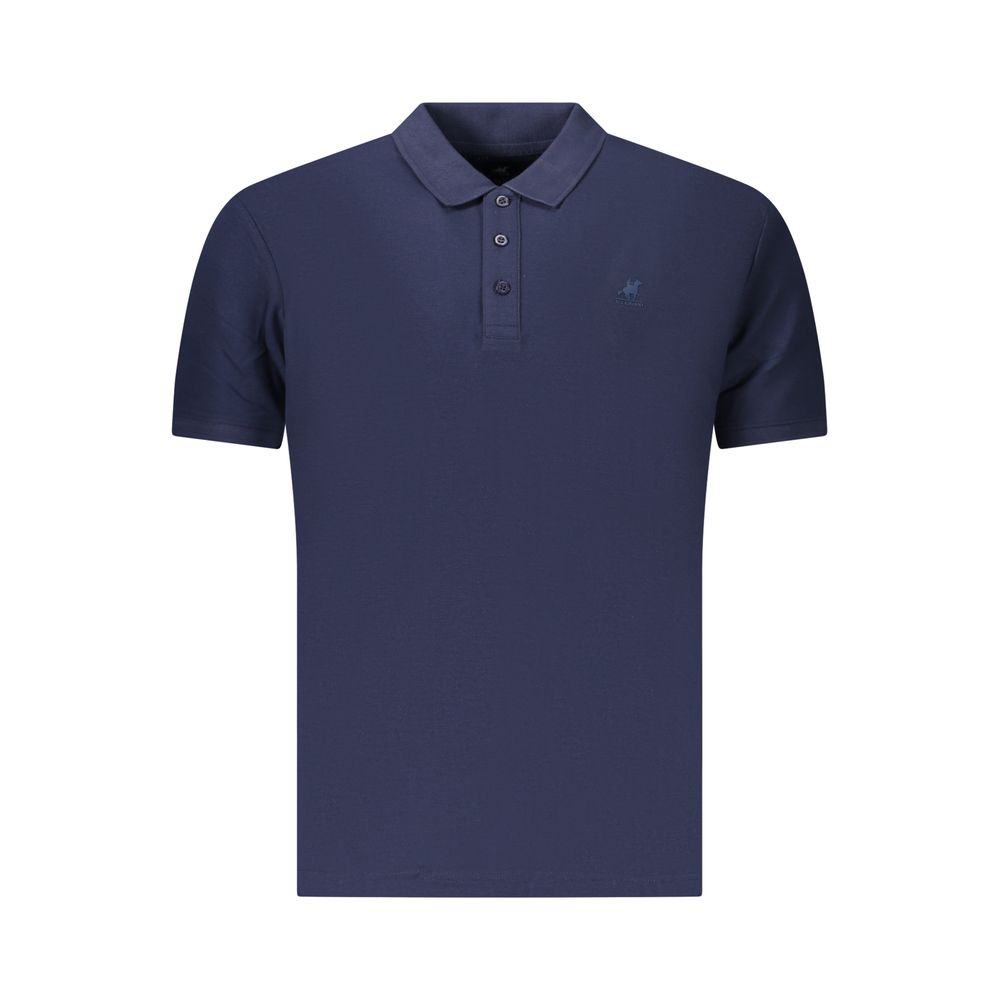 U.S. Grand Polo Blaues Baumwoll-Poloshirt für Herren