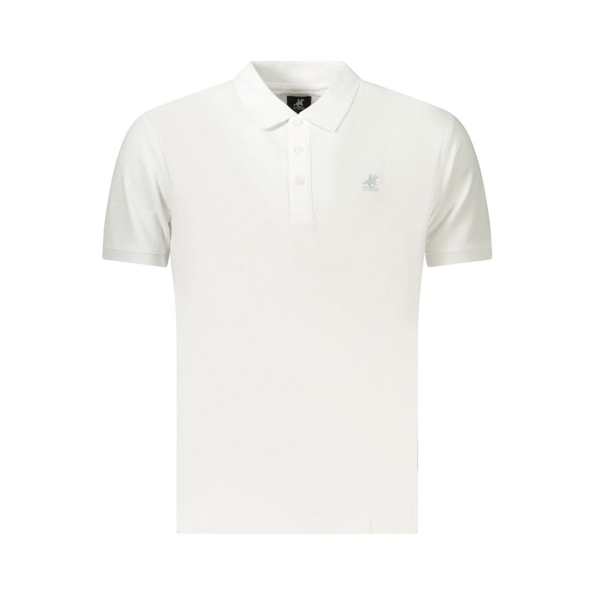 U.S. Grand Polo Baumwoll-Poloshirt in Weiß