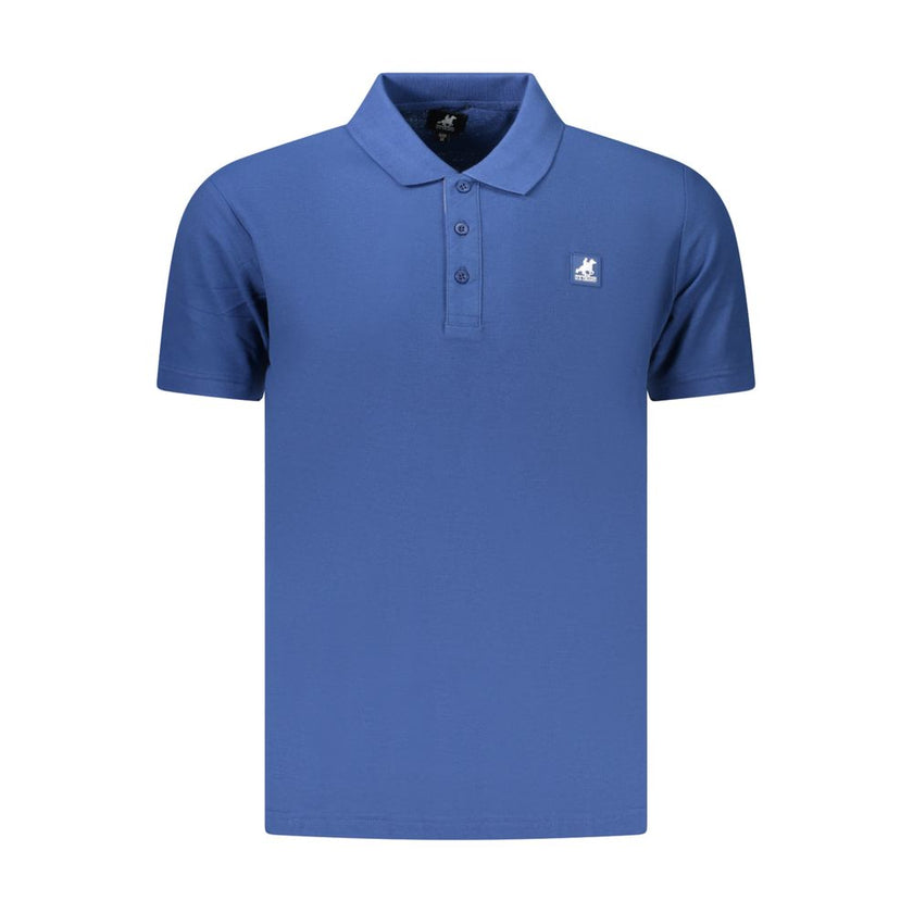U.S. Grand Polo Blaues Baumwoll-Poloshirt für Herren