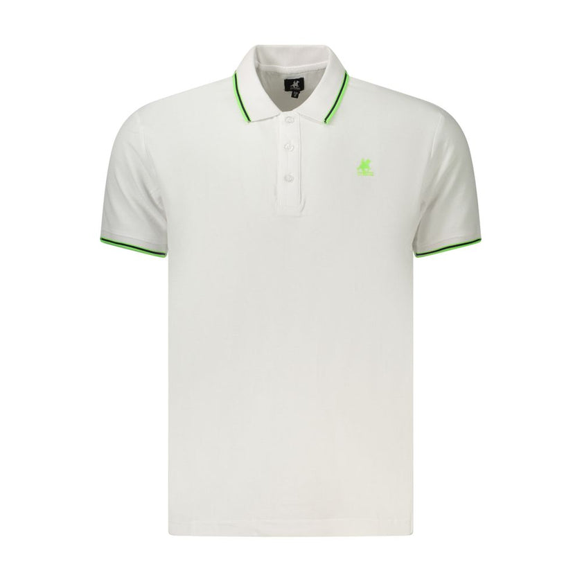 U.S. Grand Polo Weißes Herren-Poloshirt aus Baumwolle
