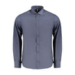 U.S. Grand Polo Herrenhemd aus blauer Baumwolle