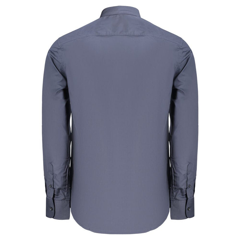 U.S. Grand Polo Herrenhemd aus blauer Baumwolle